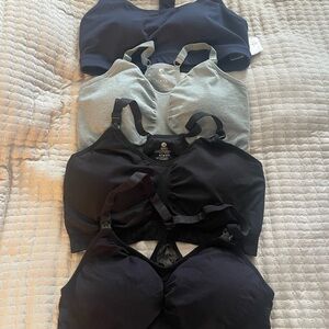 Lot of 4 nursing sports bras-Gap and Kindred Bravely XL